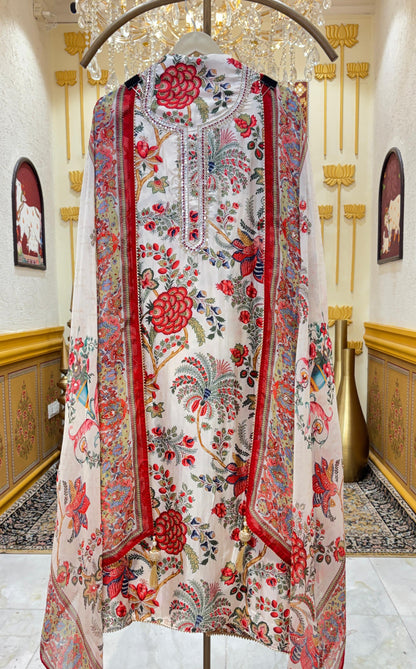 Tvesha Printed Muslin Suit