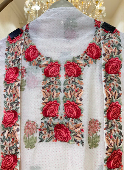 Arovia Resham Chanderi Suit