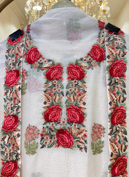 Arovia Resham Chanderi Suit