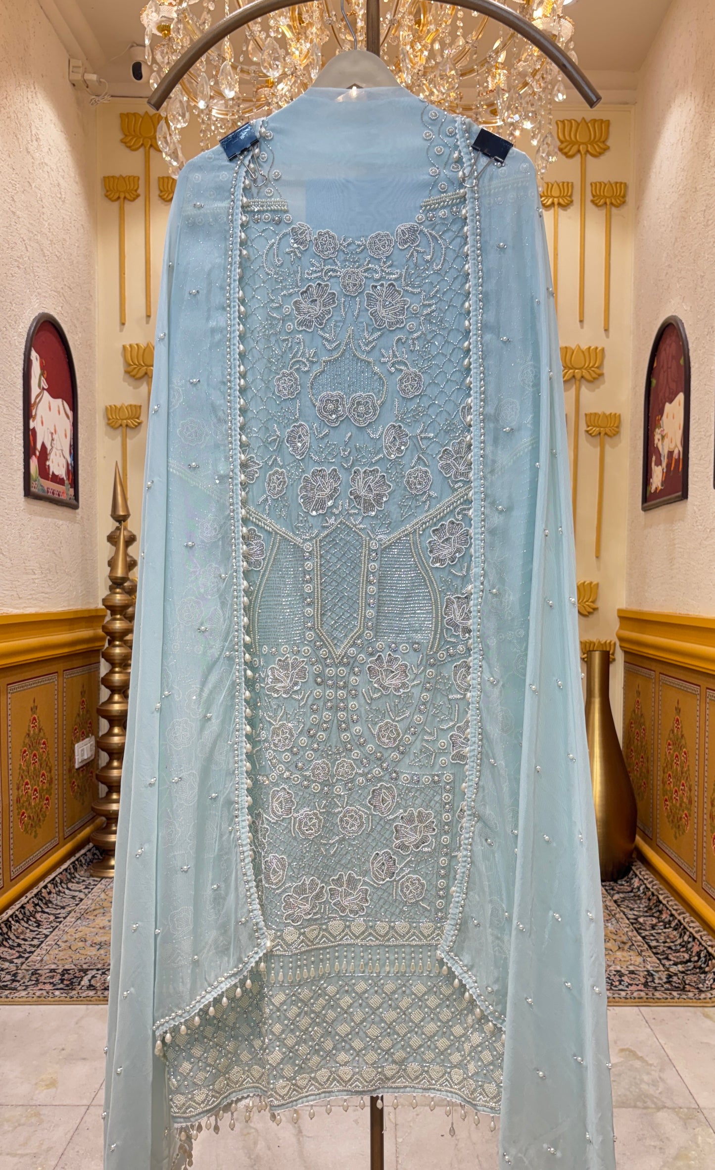 Aurelia Handcrafted Organza Suit