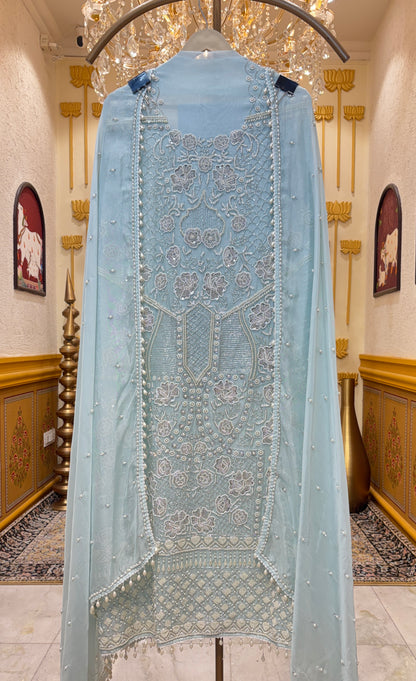 Aurelia Handcrafted Organza Suit