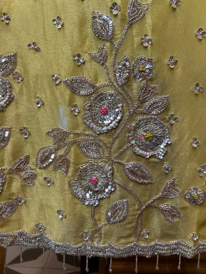 Zarmeira Organza Suit (Yellow)