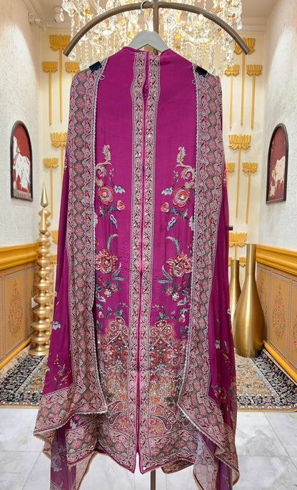 Aveliya Silk Chinnon Suit