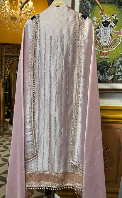 Ruhmehar Organza Suit (Lavender)