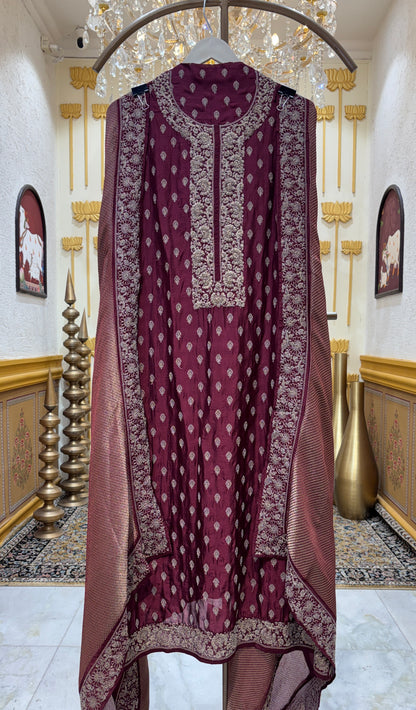 Aafreené Silk Suit
