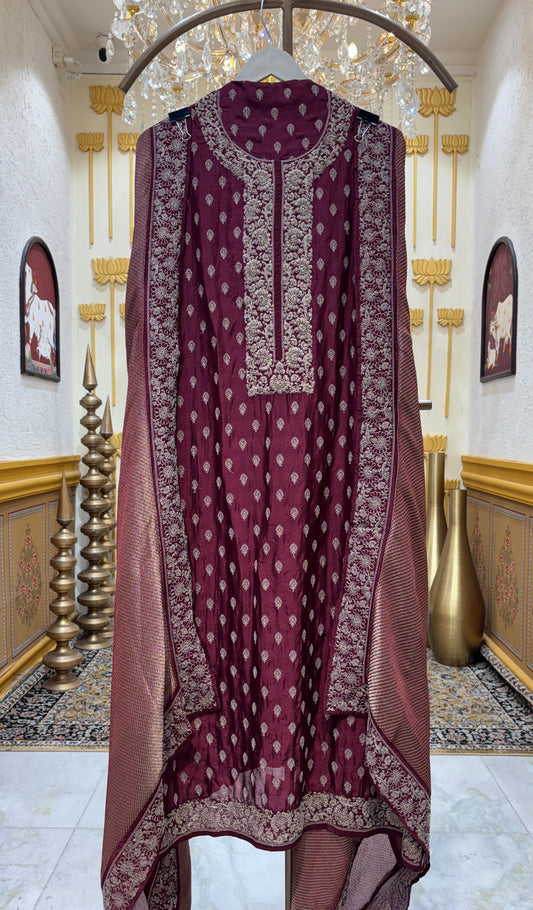 Aafreené Silk Suit