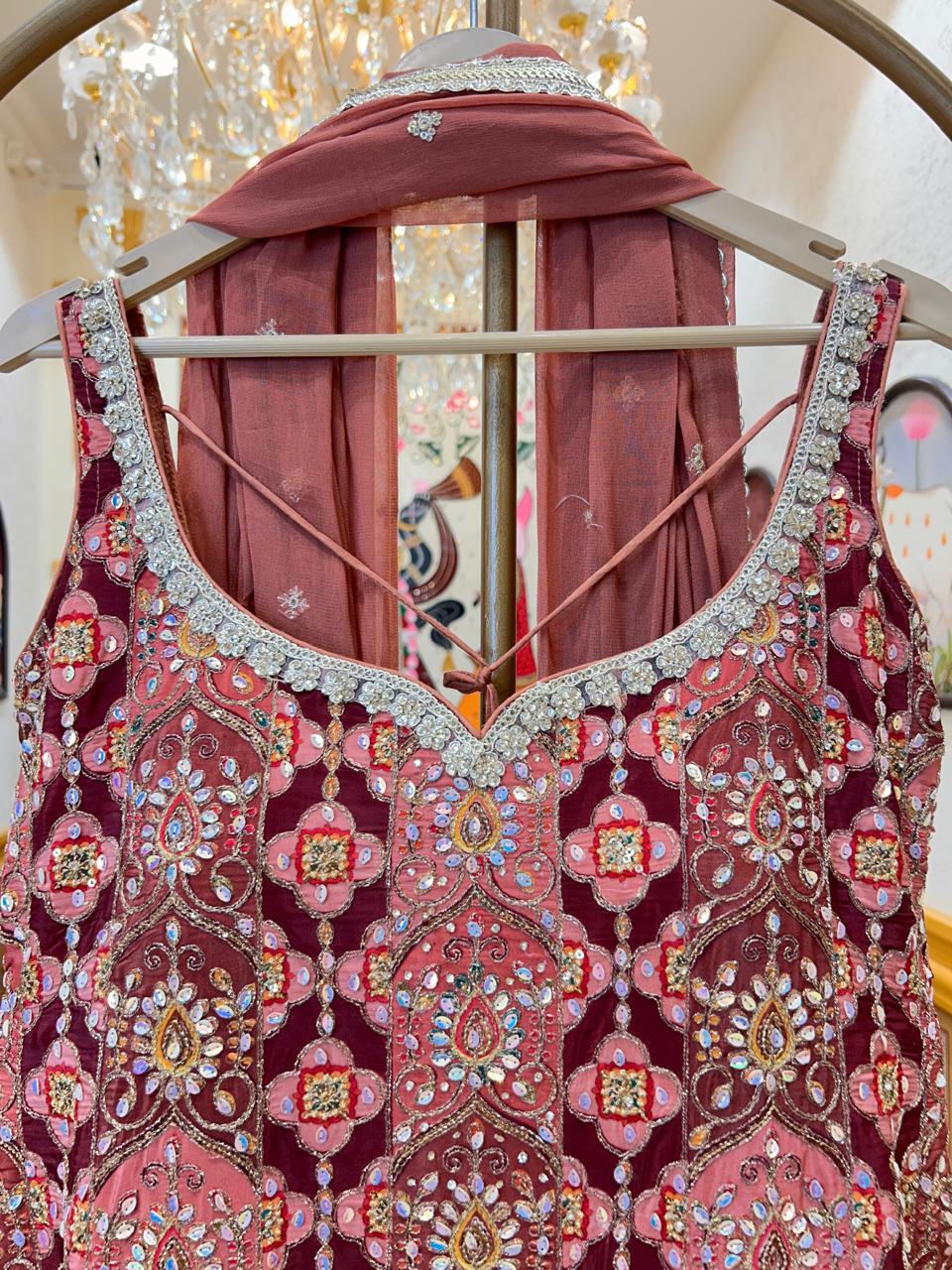 Myra Stonework Palazzo Set