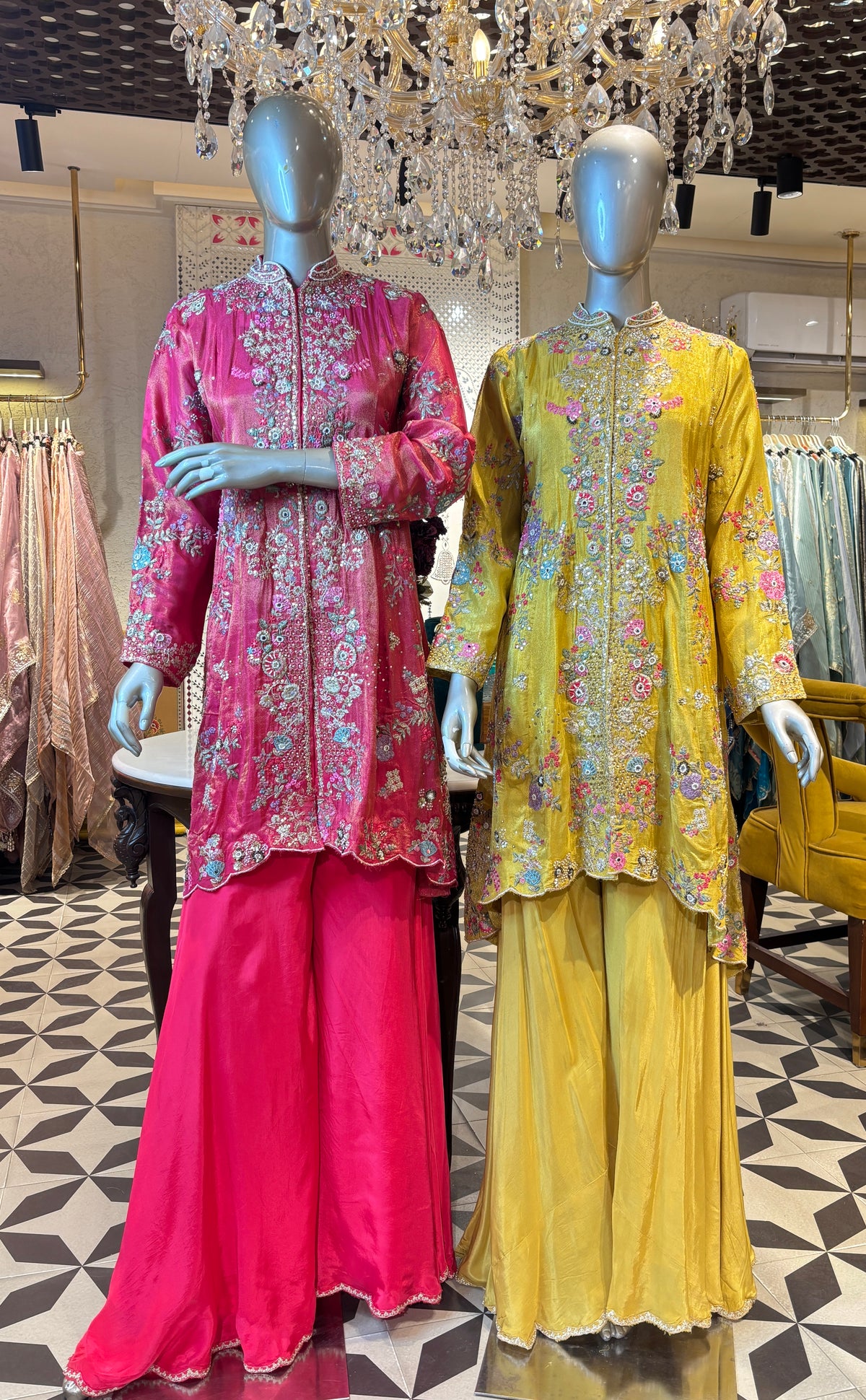 Sorevya Indo-Western Sharara Set