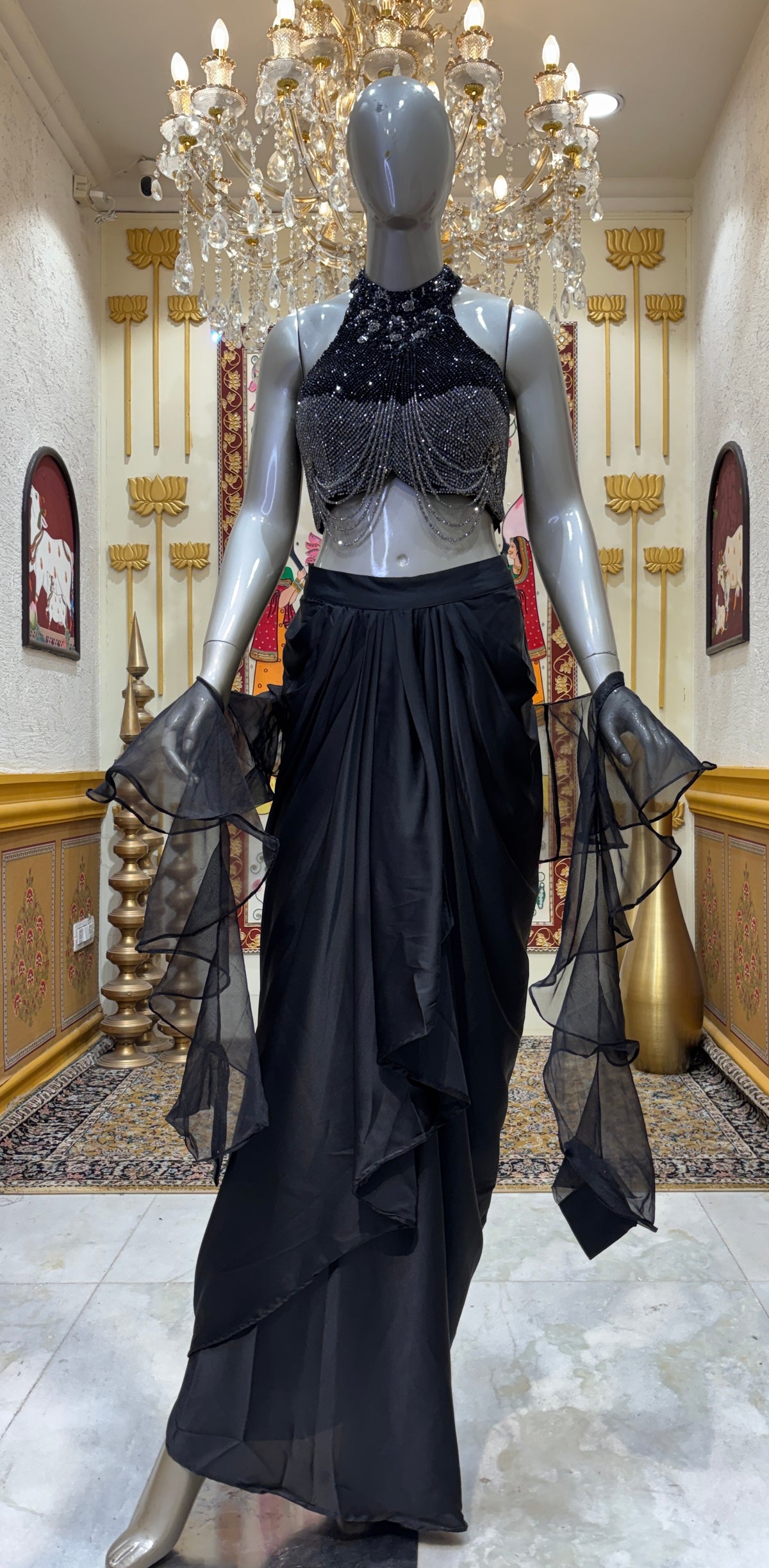 Chandmoti Drape Set