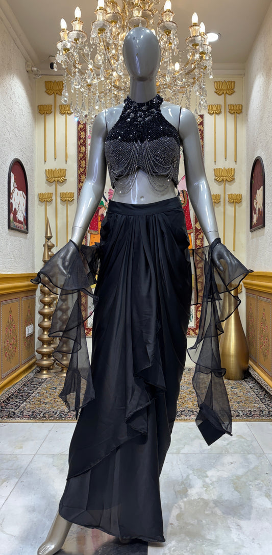 Chandmoti Drape Set