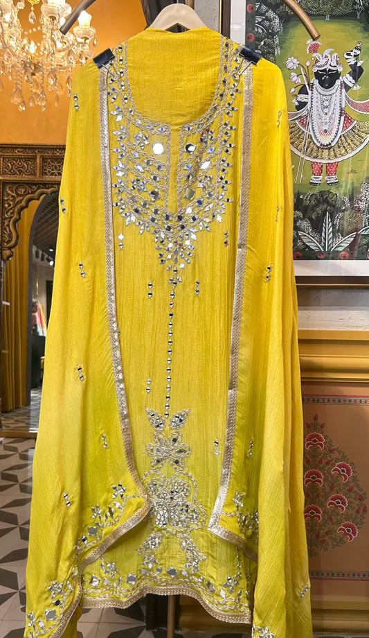 Chandrika Mirror Suit (Yellow)