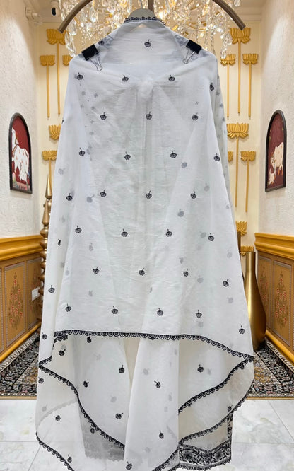 Ishira Mul Shimmer Suit (White)