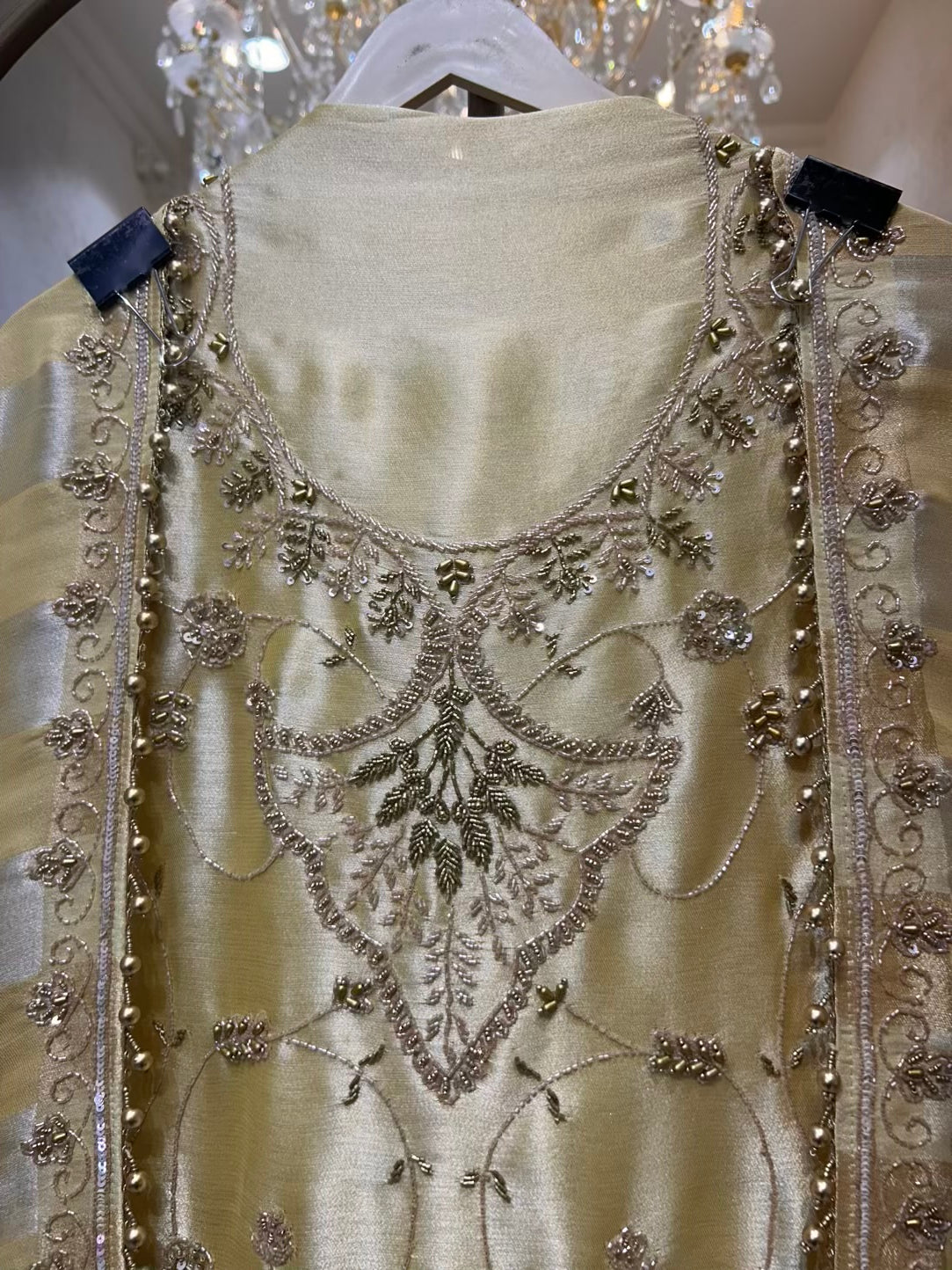 Ayleen Shimmer Noor Suit (Yellow)