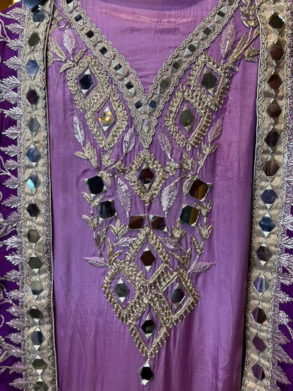 Rimtara Silk Suit (Lavender)