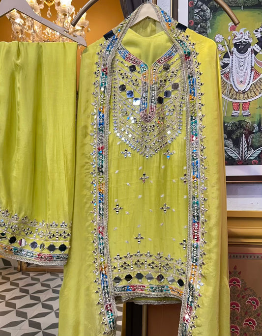 Chamak-e-Rang (Lemon Green)