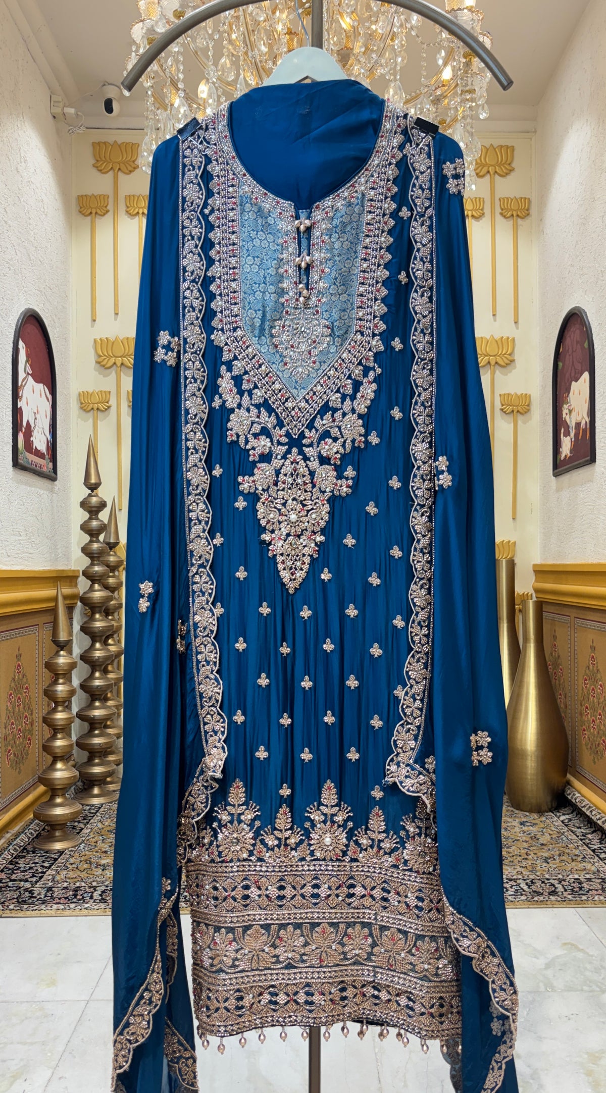 Itrana Silk Organza Suit