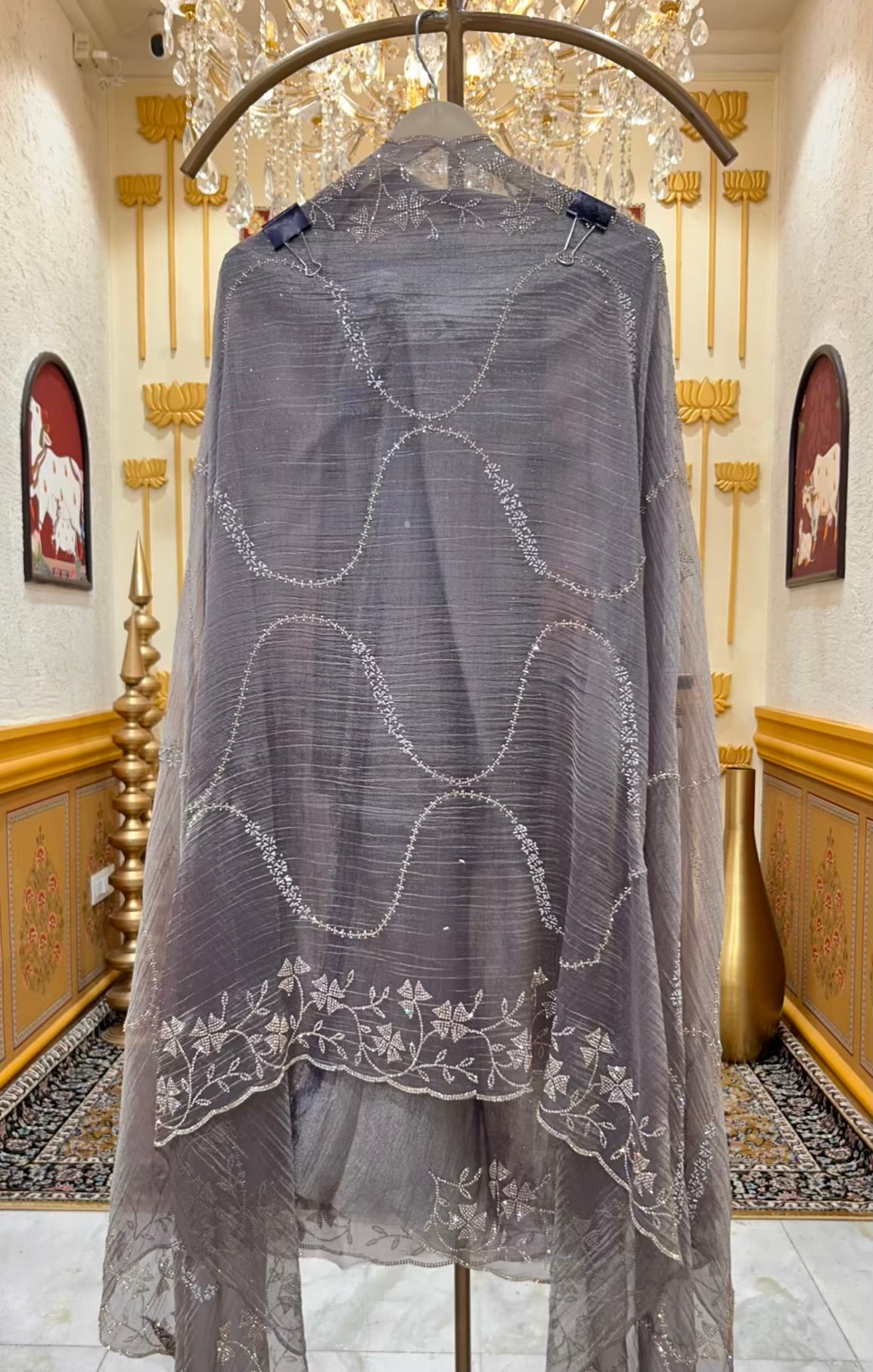 Naazira Stone Élan Suit (Dark Grey)