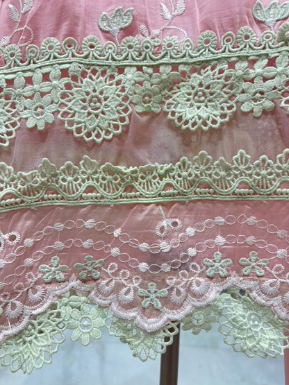 Roselle Crochet Chanderi Suit