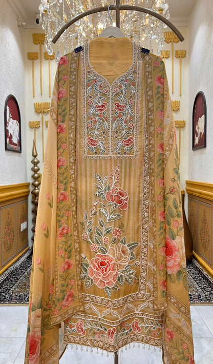 Aamira Dori Moti Organza Suit