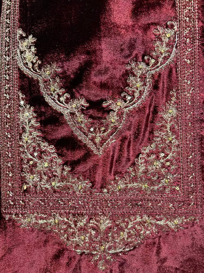 Hoorain-é-Velvet Suit (Wine)
