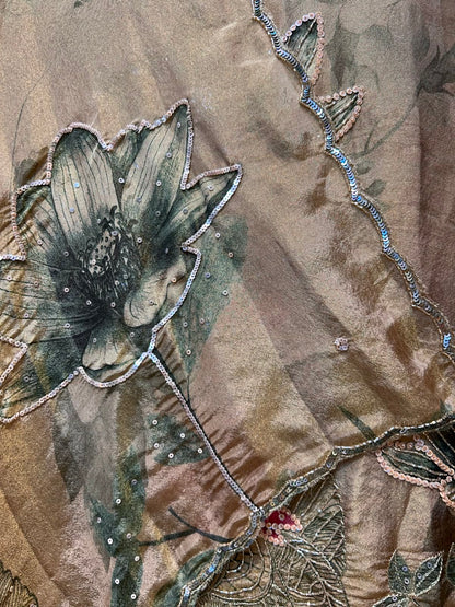 Anaya Printed Organza Suit