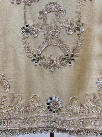 Zarqina Sheesha Chamak Suit (Yellow)