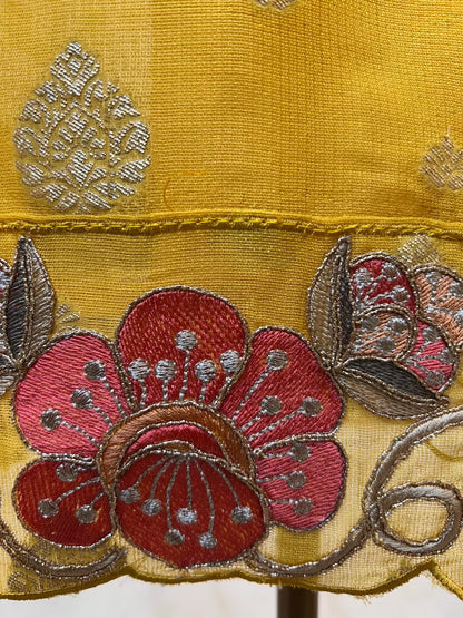 Ruhzeen Banarasi Gota Suit (Yellow)