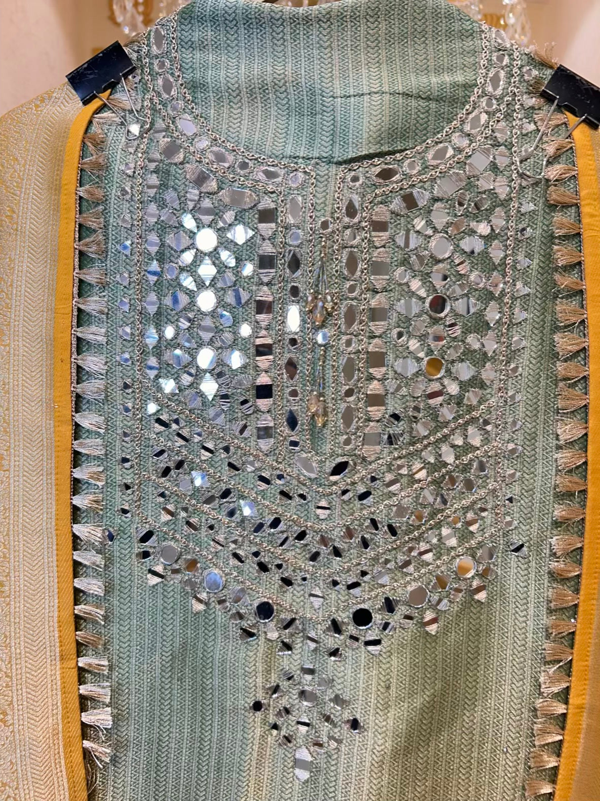 Mahzara Shahi Brocade Suit (Green)