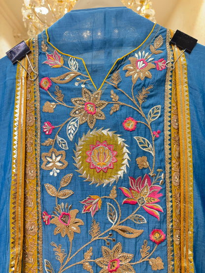 Aaradhya Zari Chanderi Suit