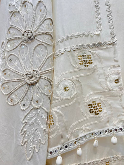 Zehra Dori Sequin Chanderi Suit