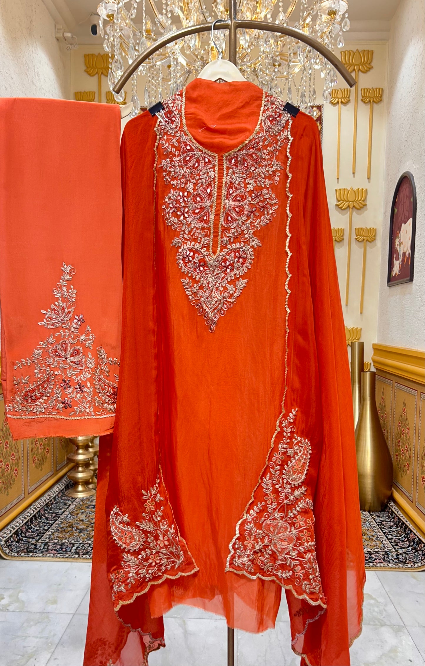 Arezya Dori Leather Élan Suit (Rust)
