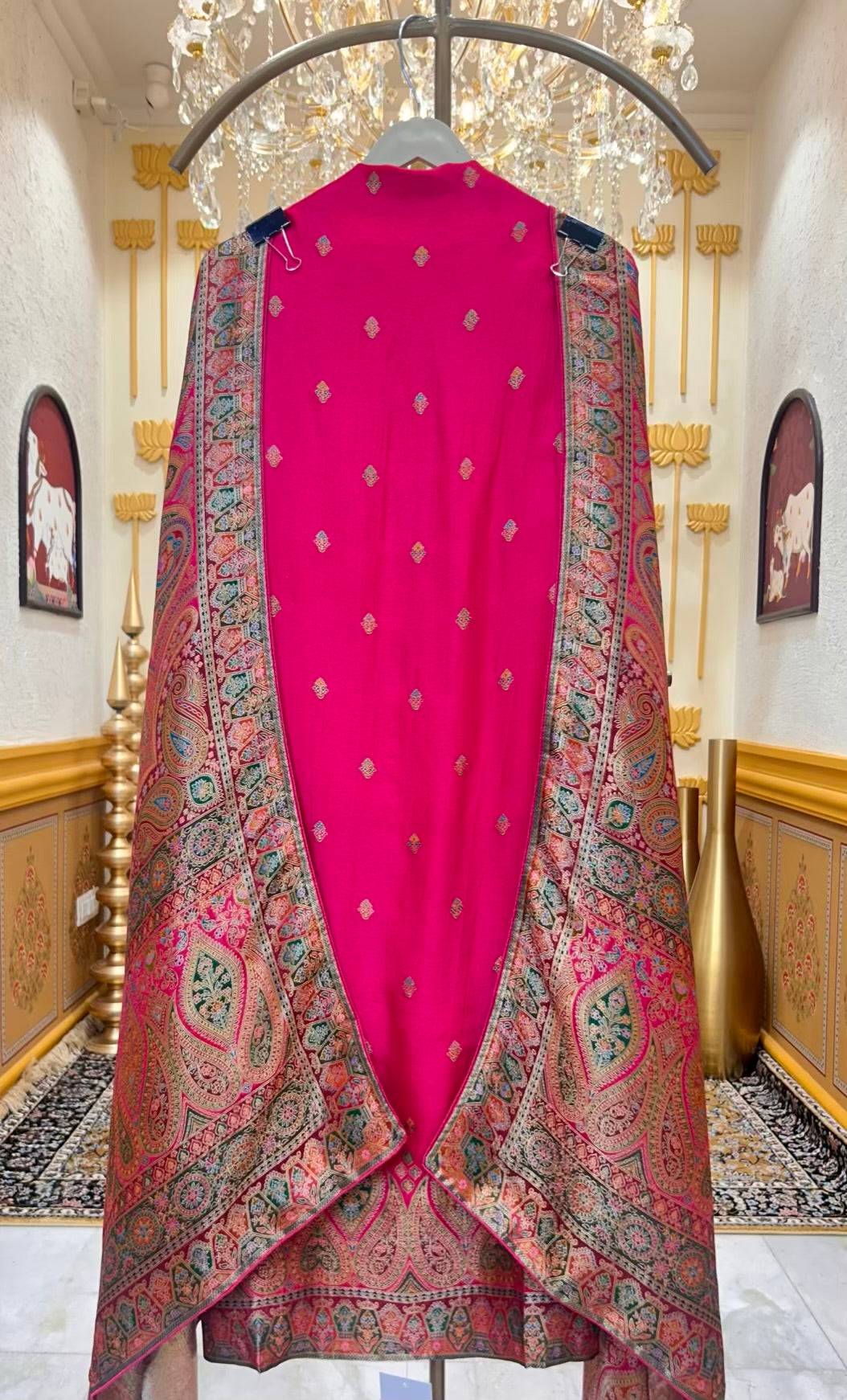 Mahzaira Banarasi Suit (Magenta)