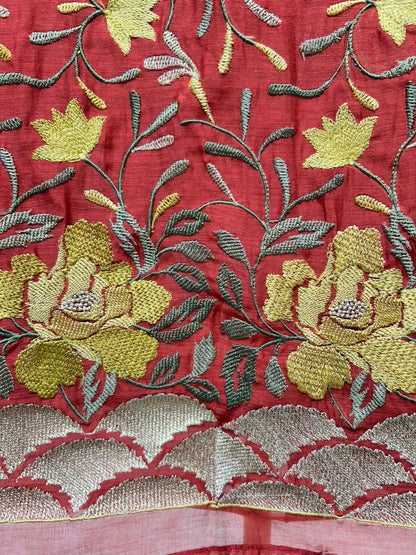 Iraaya Jalkaar Mul Suit (Maroon)