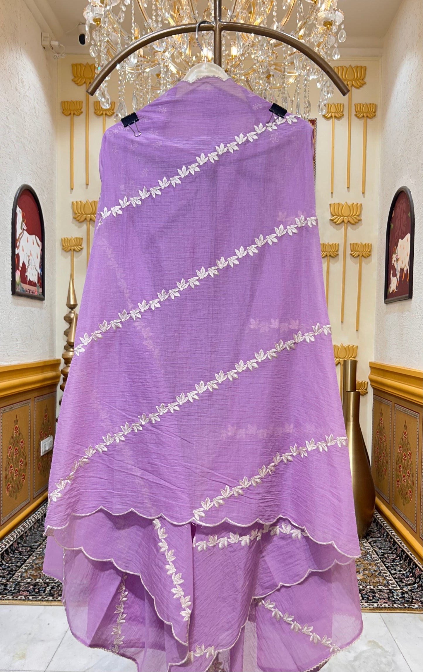 Aarini Resham Veil Suit (Lavender)