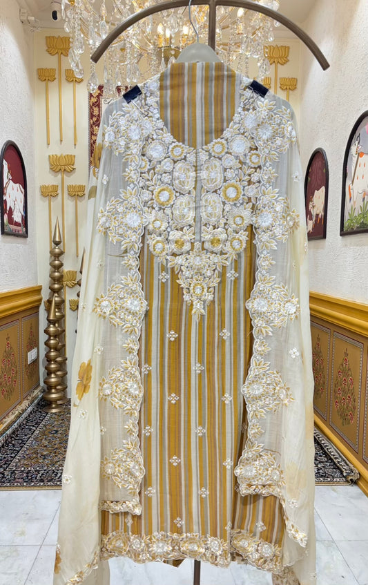 Ira Thread Chanderi Suit