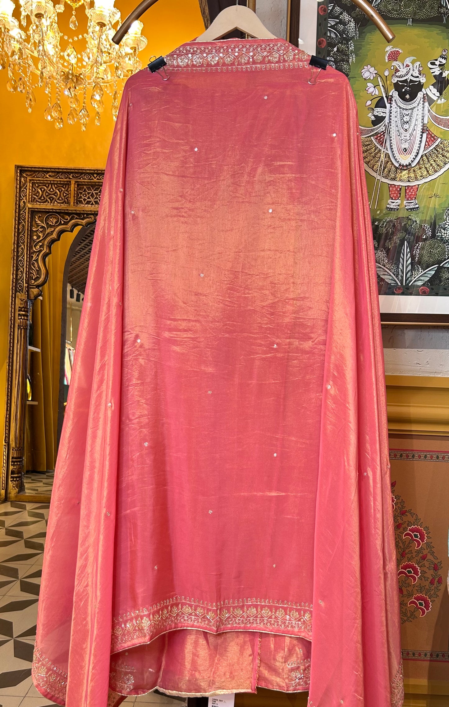 Saanvi Hand-Embroidered Organza Suit