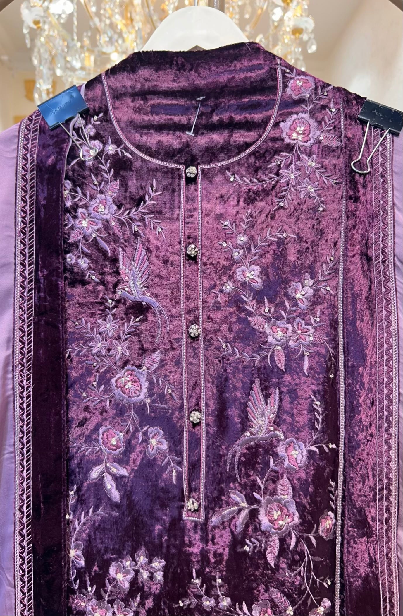 Zarvella Velvet Éclat Suit (Wine)