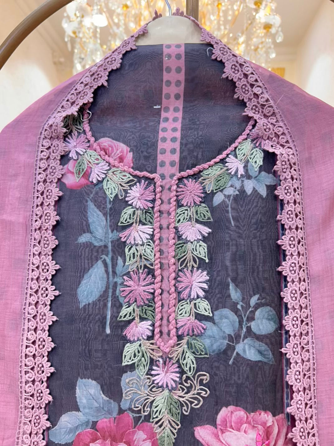 Zarelle Aaina Loom Chanderi Suit
