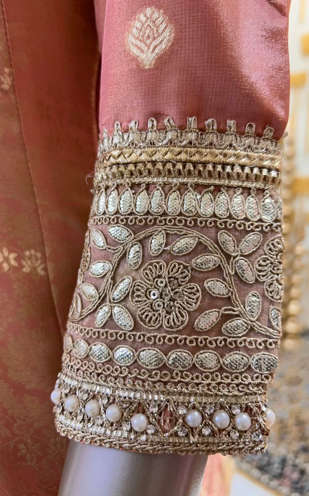 Elvaira Banarasi Shringaar Anarkali (Peach)