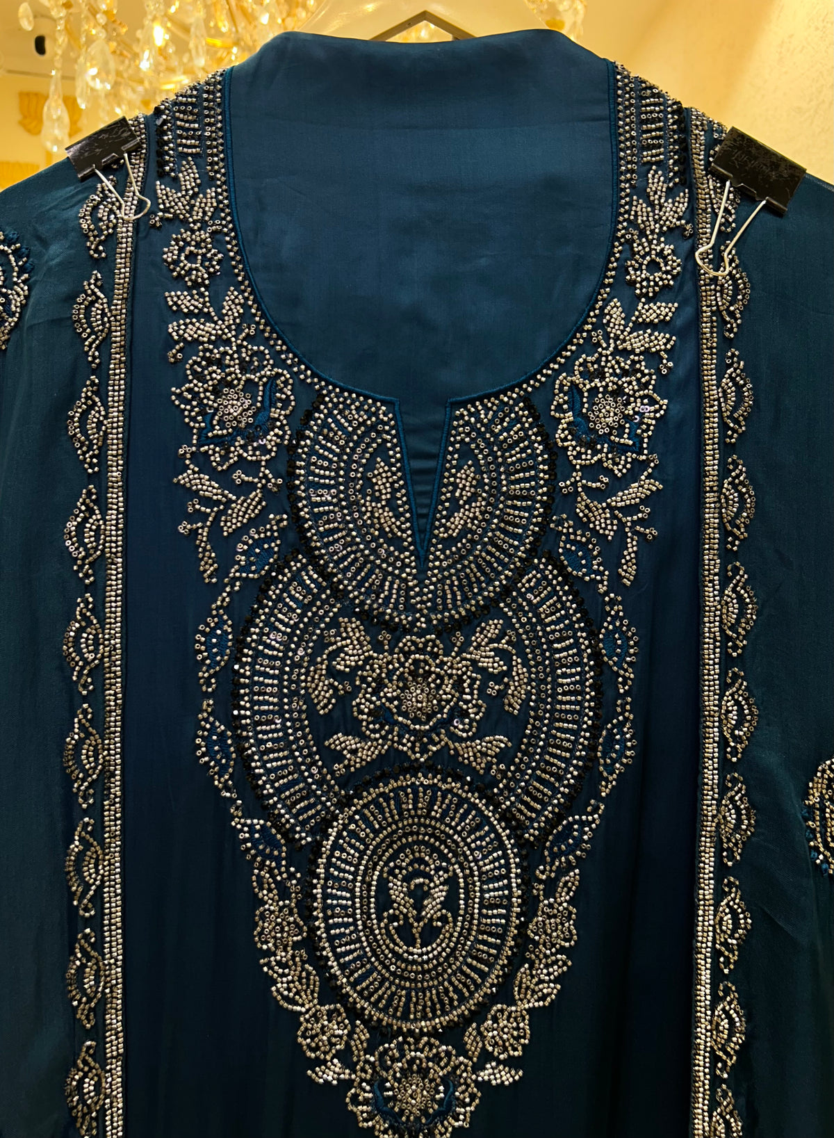 Meherafshan Crepe Suit