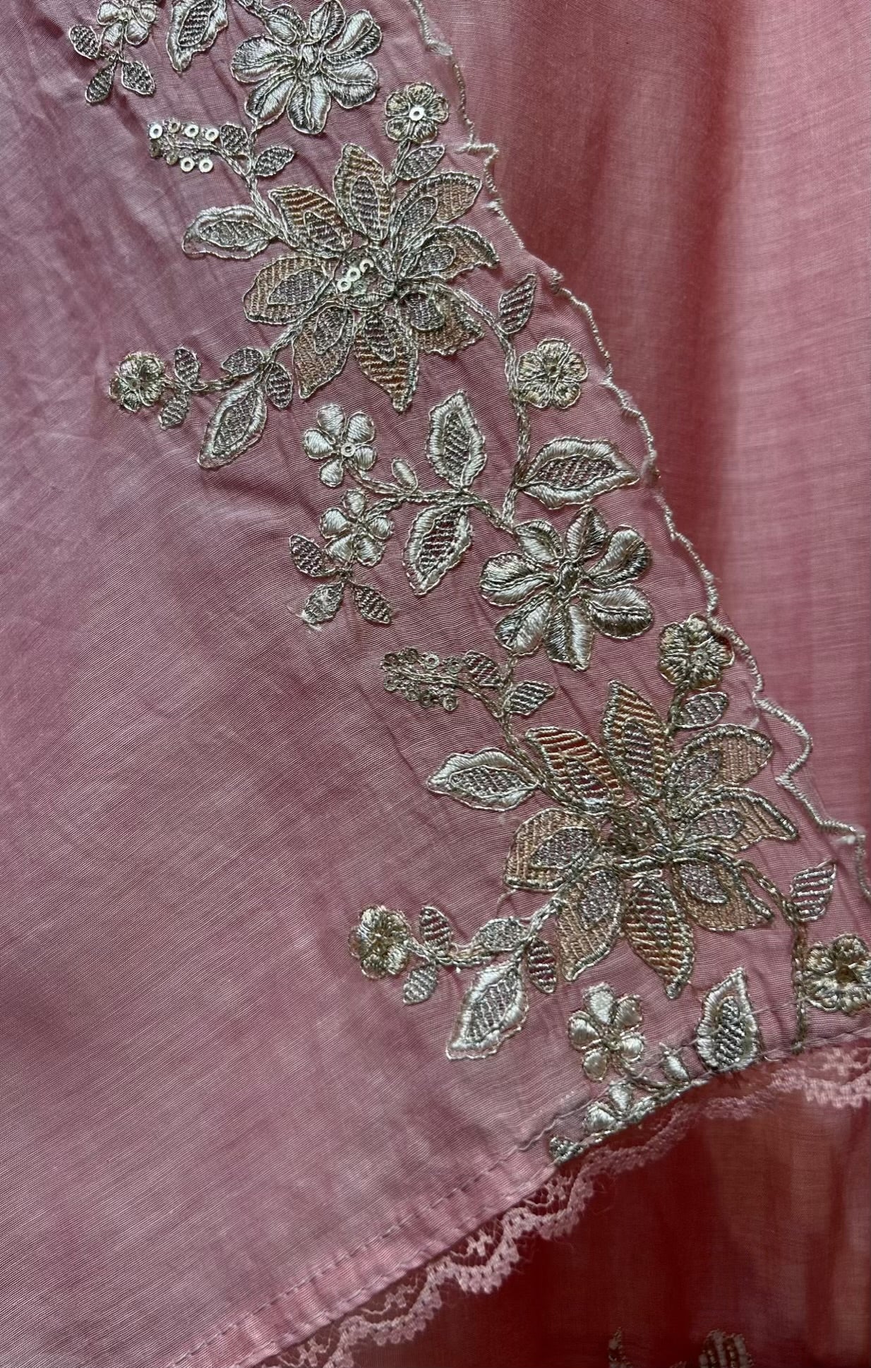 Aavira Mul Chanderi Suit (Pink)