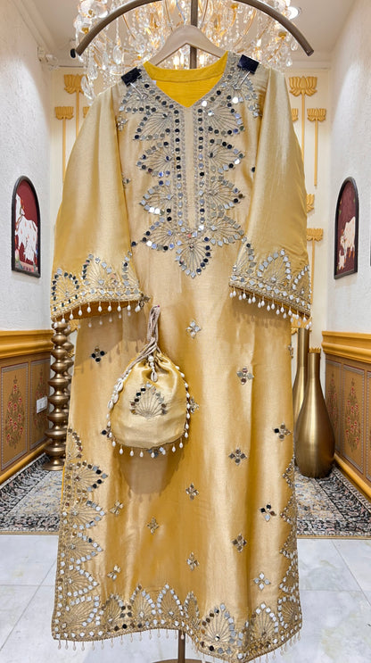 Avira Mirror Drape Dress