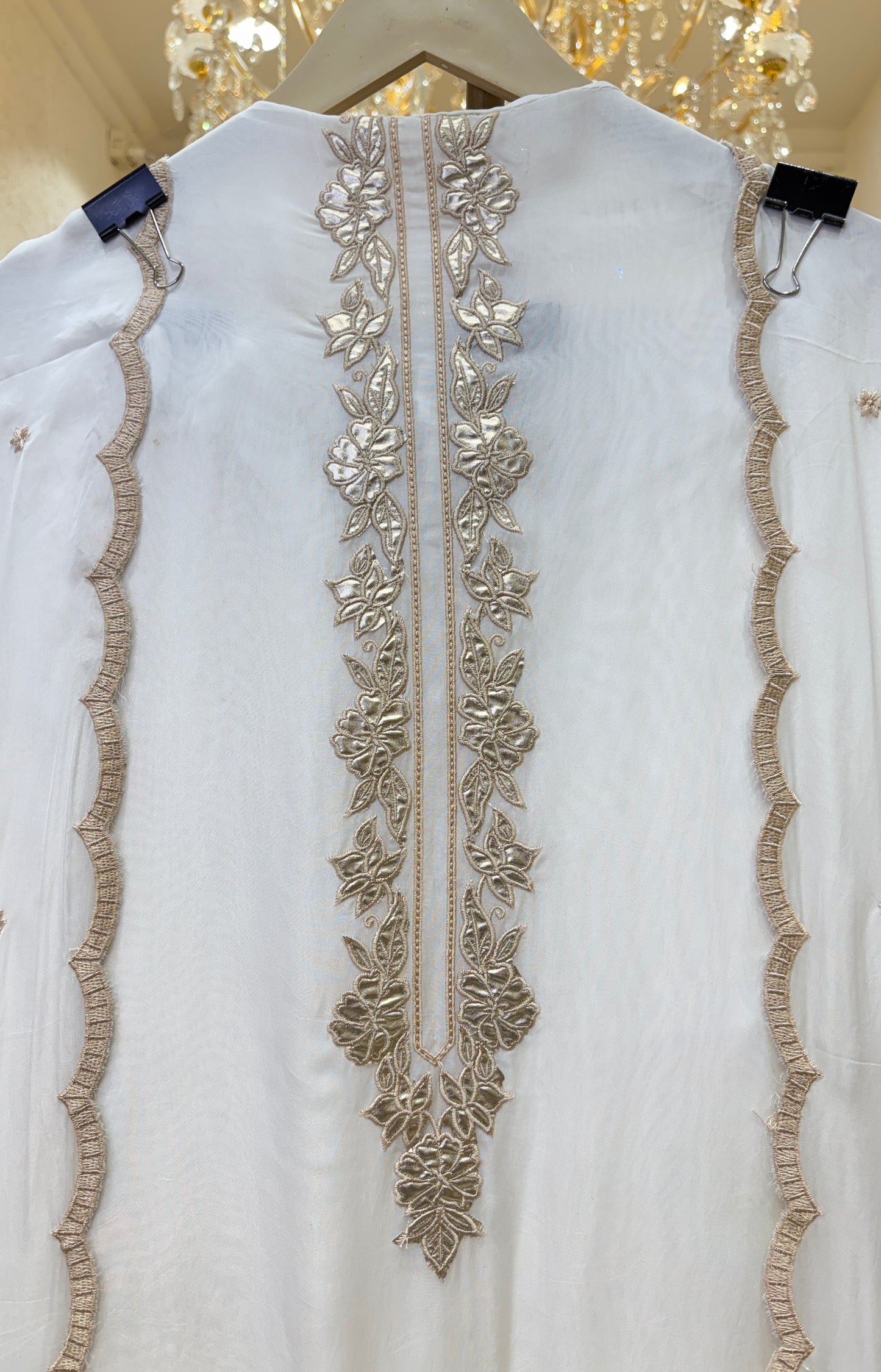 Ruhvani Leathercraft Organza Suit
