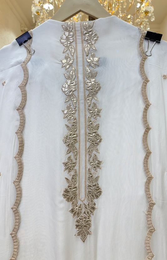 Ruhvani Leathercraft Organza Suit