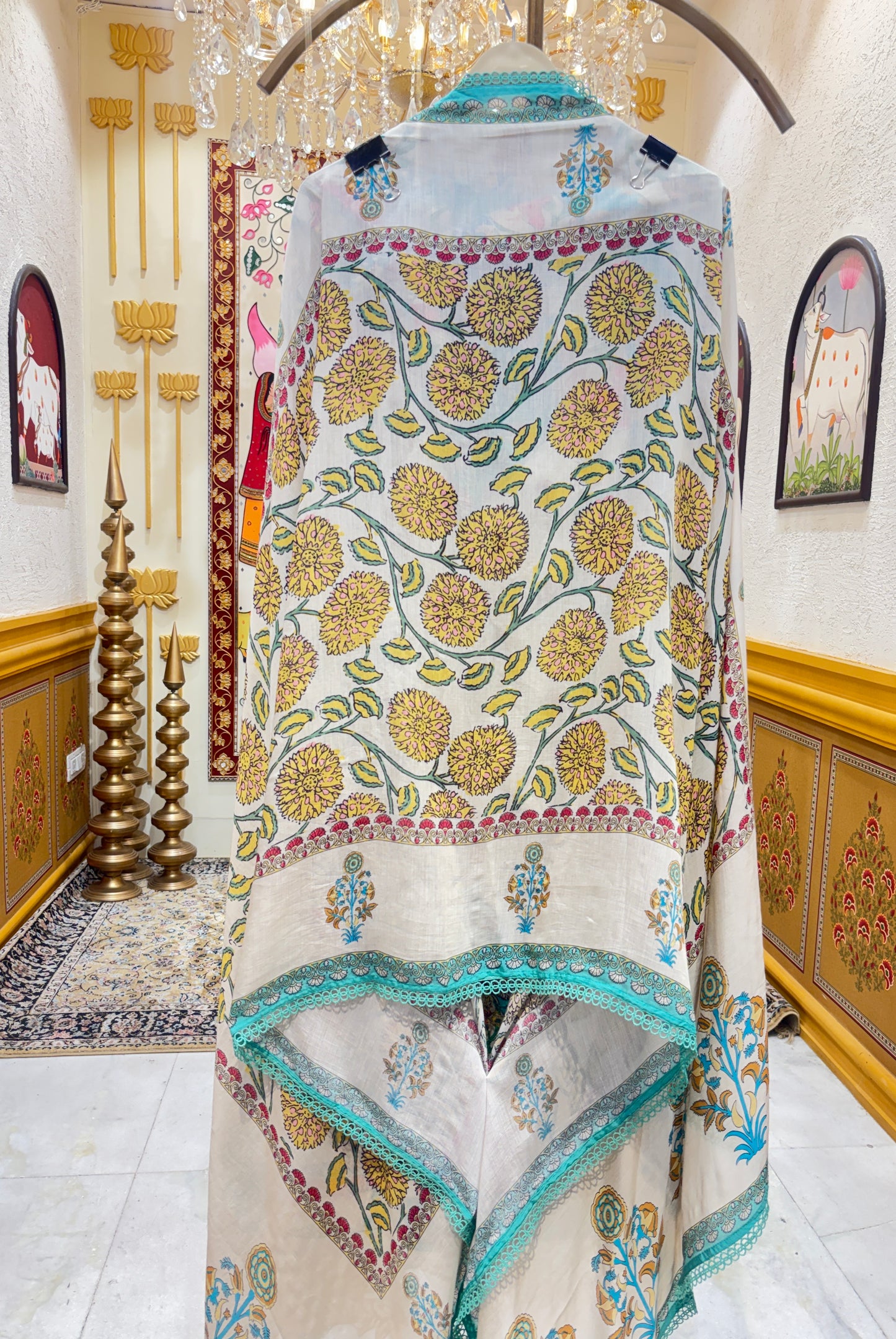 Roshira Printed Muslin Suit
