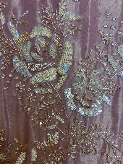 Zarqash Organza Suit (Lavender)