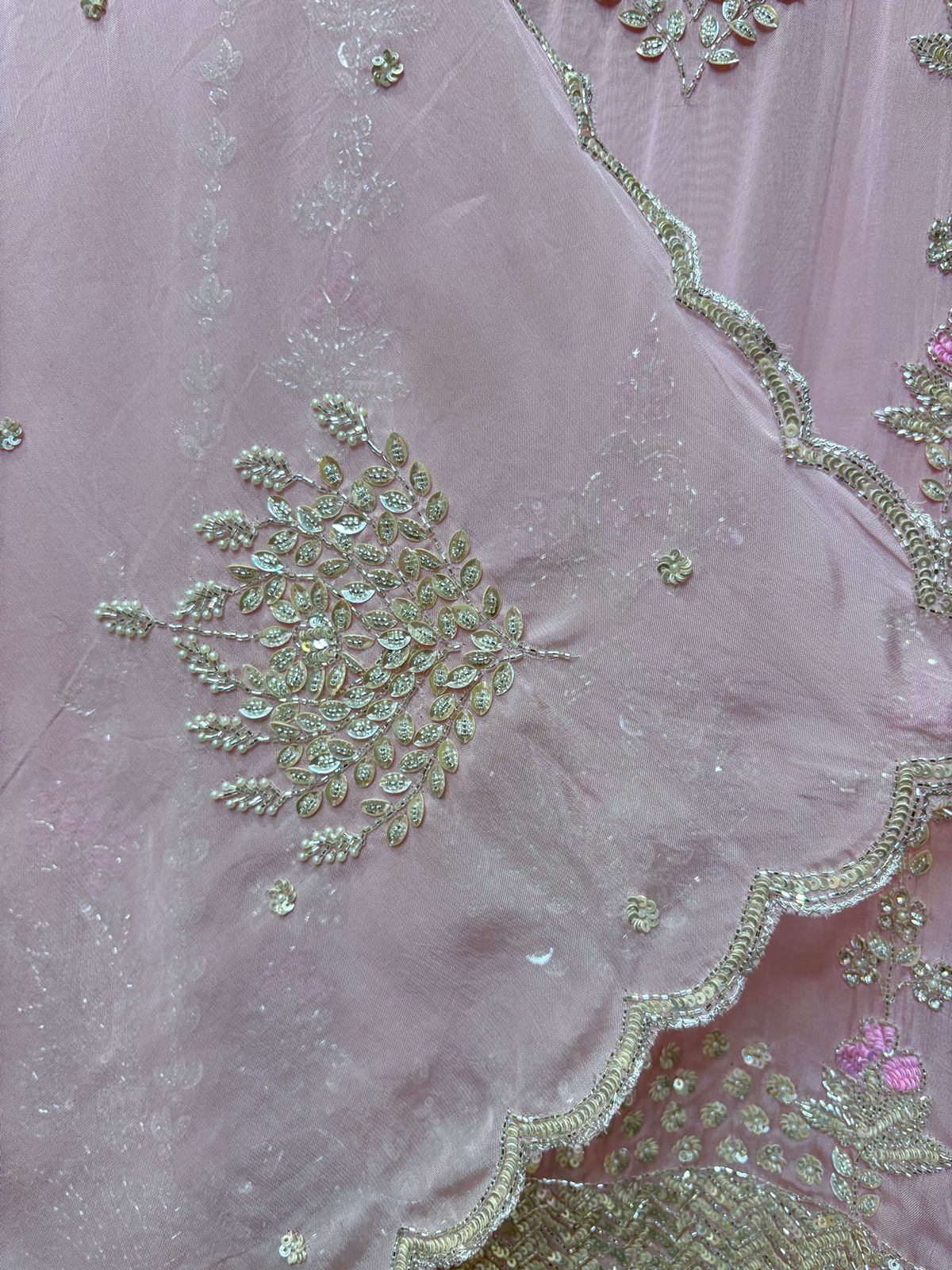 Zariha Organza Suit (Pink)