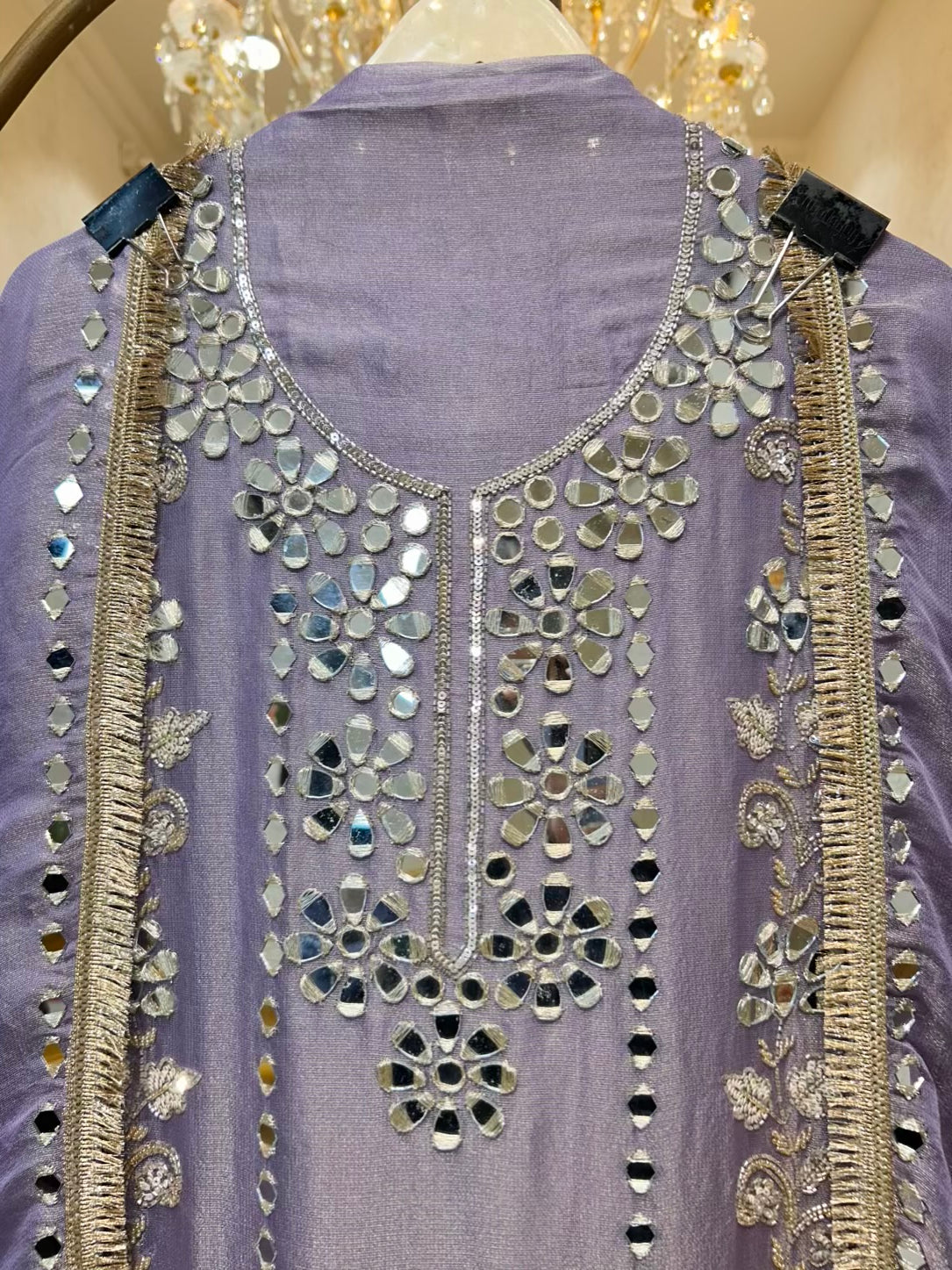 Afsara Noor Aaina Suit (Purple)