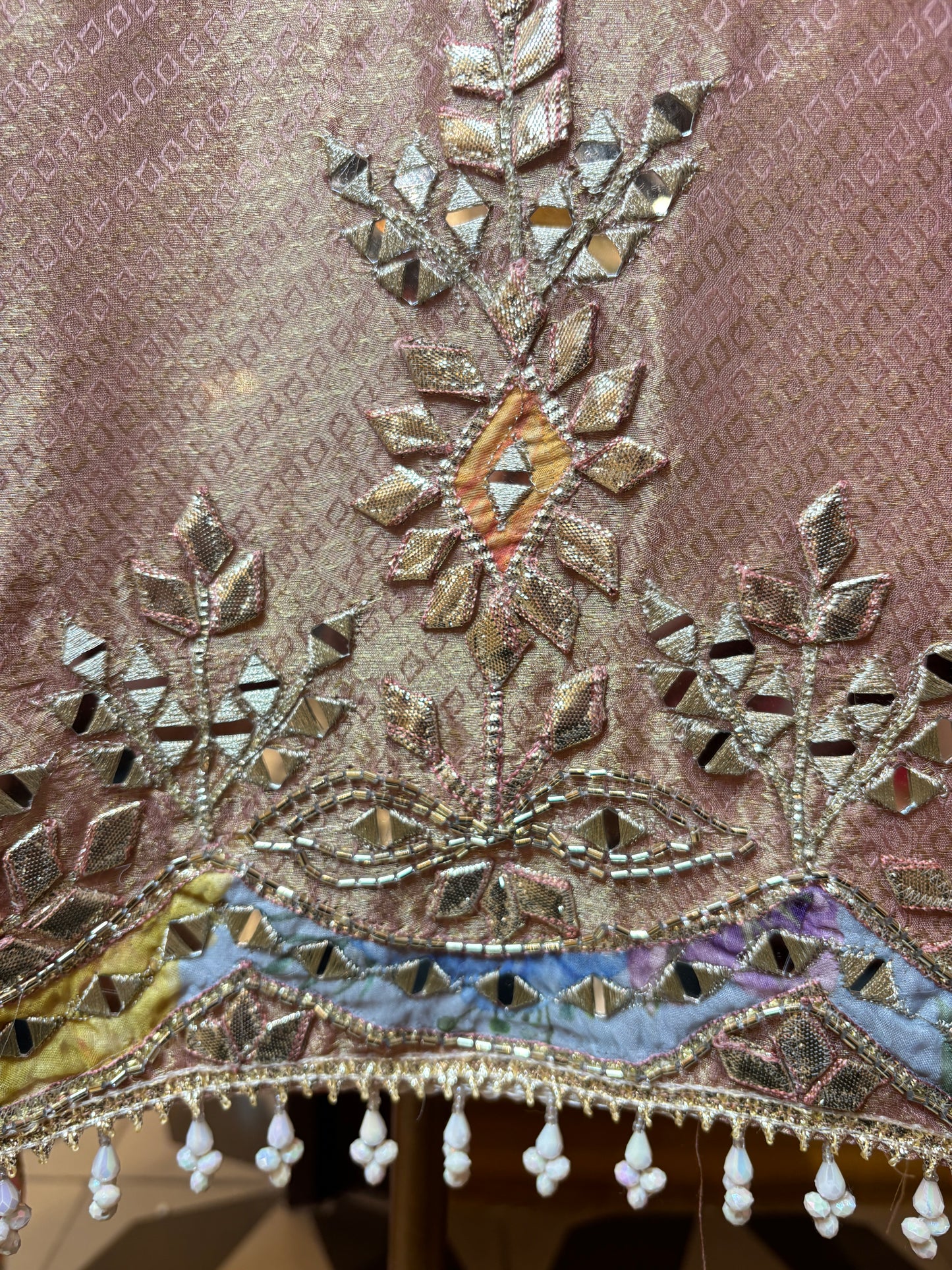 Ruvani Organza Suit (Pink)