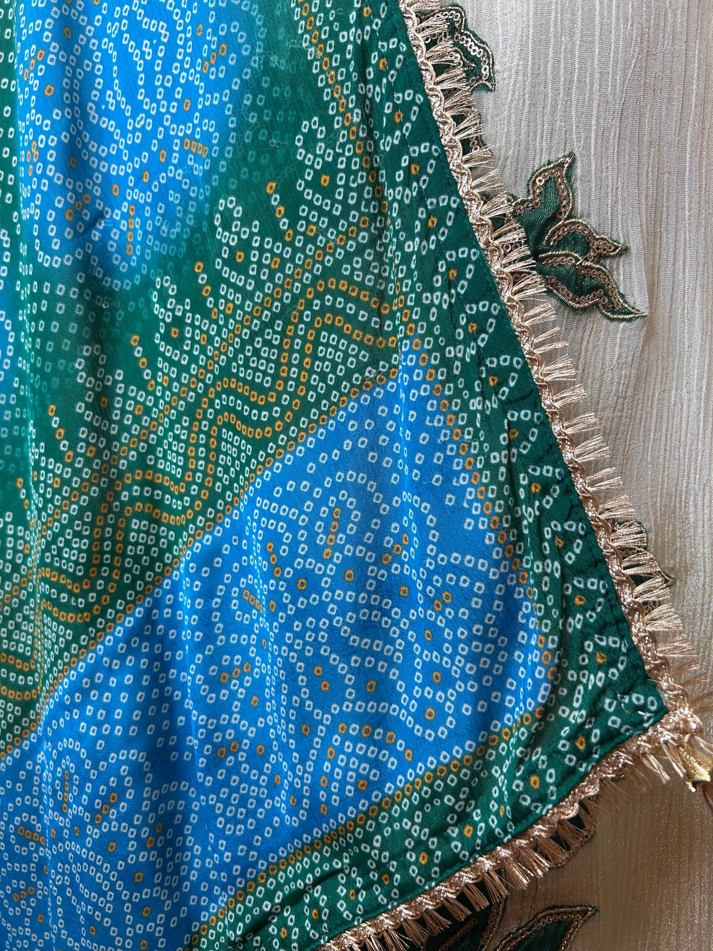 Nooraya Organza Suit (Ivory Blue)